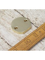 Cottingham Collection End Cap Disc for Mop Stick Hand Rail Section Brass 44mm diameter