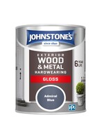 Johnstone's Exterior Hardwearing Gloss 750ml Admiral Blue