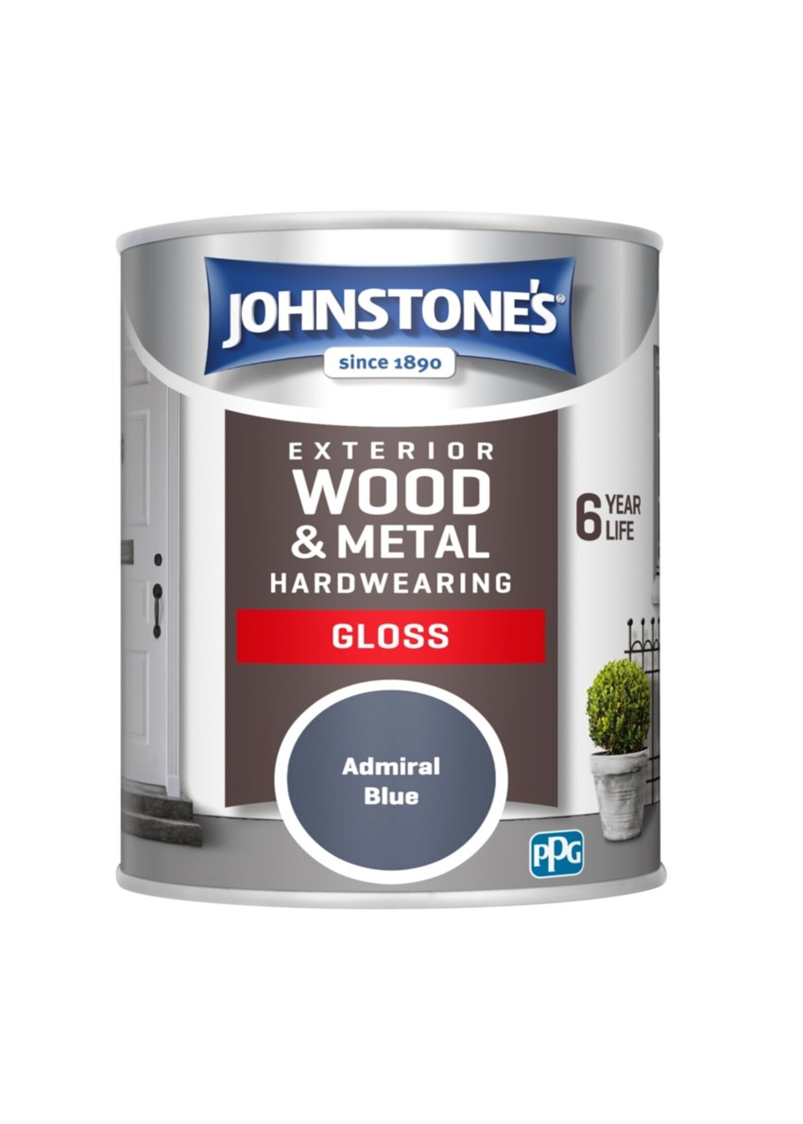 Johnstone's Exterior Hardwearing Gloss 750ml Admiral Blue