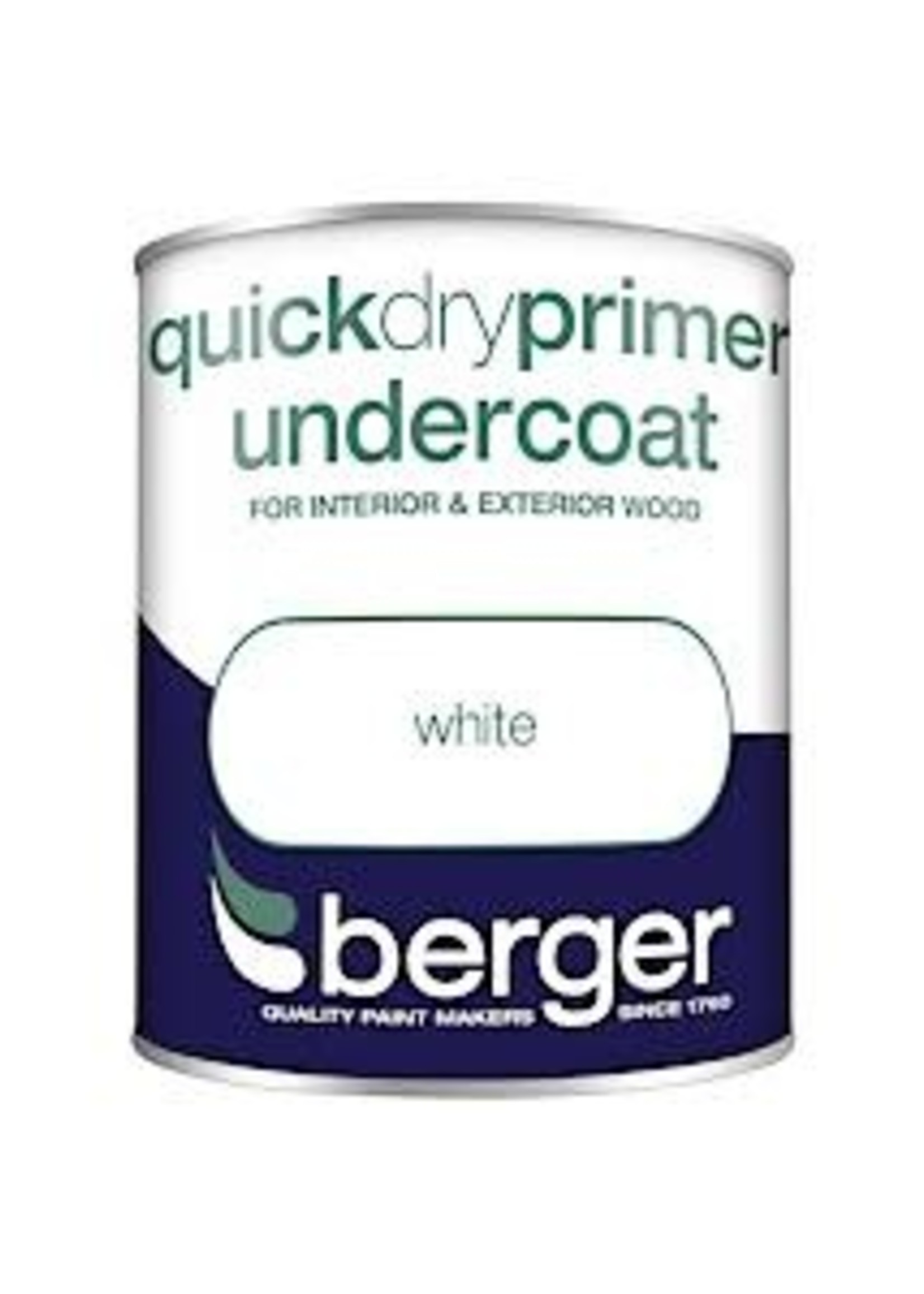 Crown Berger Quick Dry Primer Undercoat 750ml Pure Brilliant White