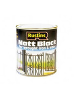 Rustins Rustins Quick Dry Matt Black Paint 250ml