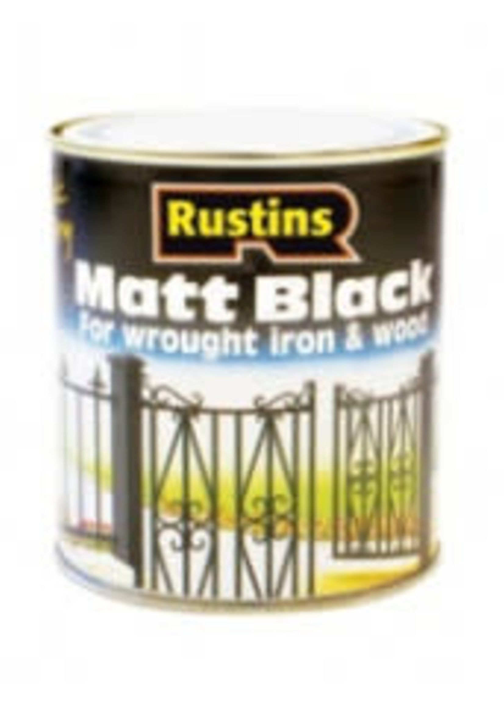 Rustins Rustins Quick Dry Matt Black Paint 250ml