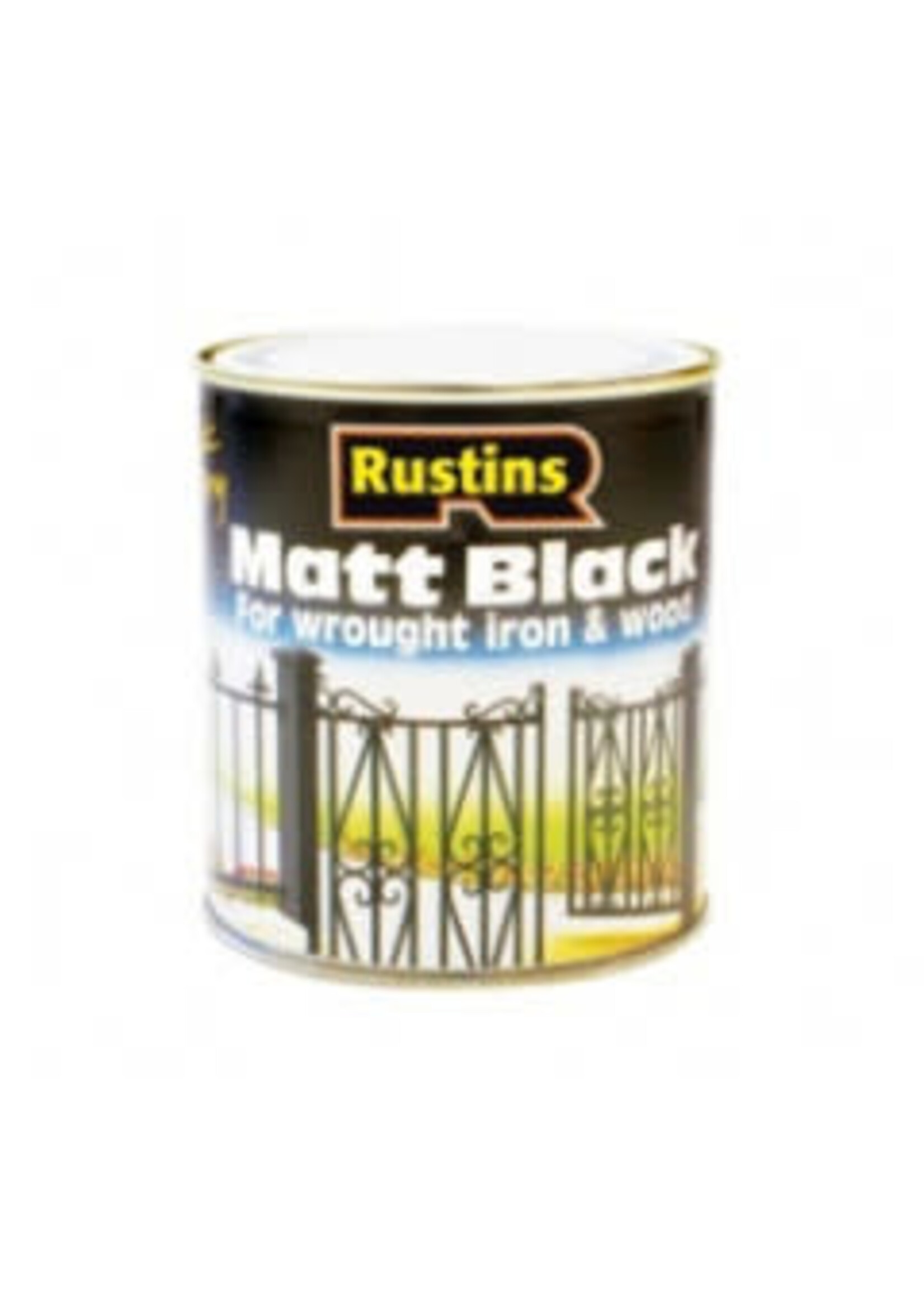 Rustins Rustins Quick Dry Matt Black Paint 250ml
