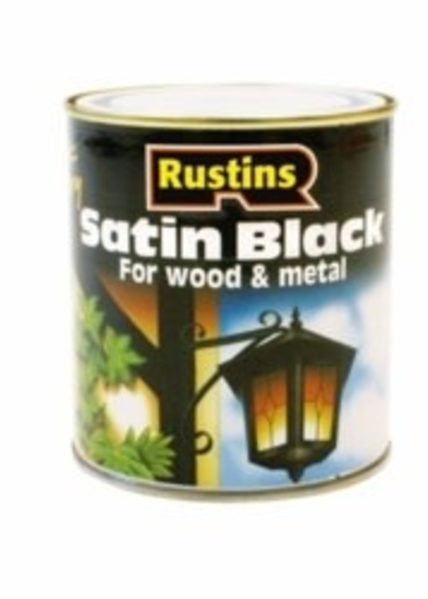 Rustins Rustins Quick Dry Satin Black 250ml