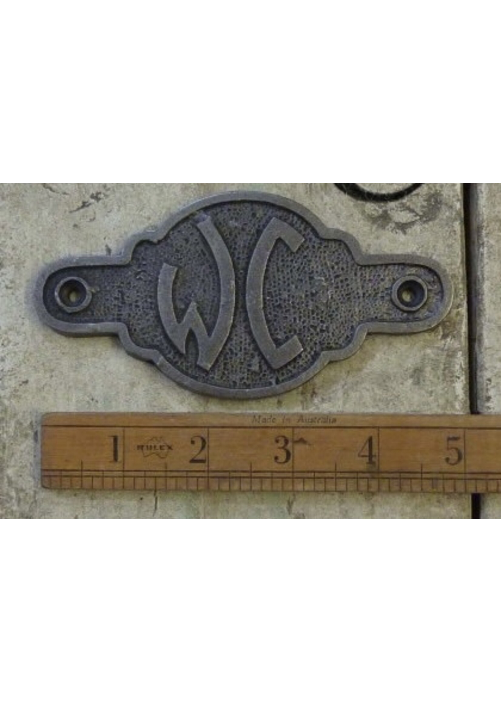 Cottingham Collection WC metal sign