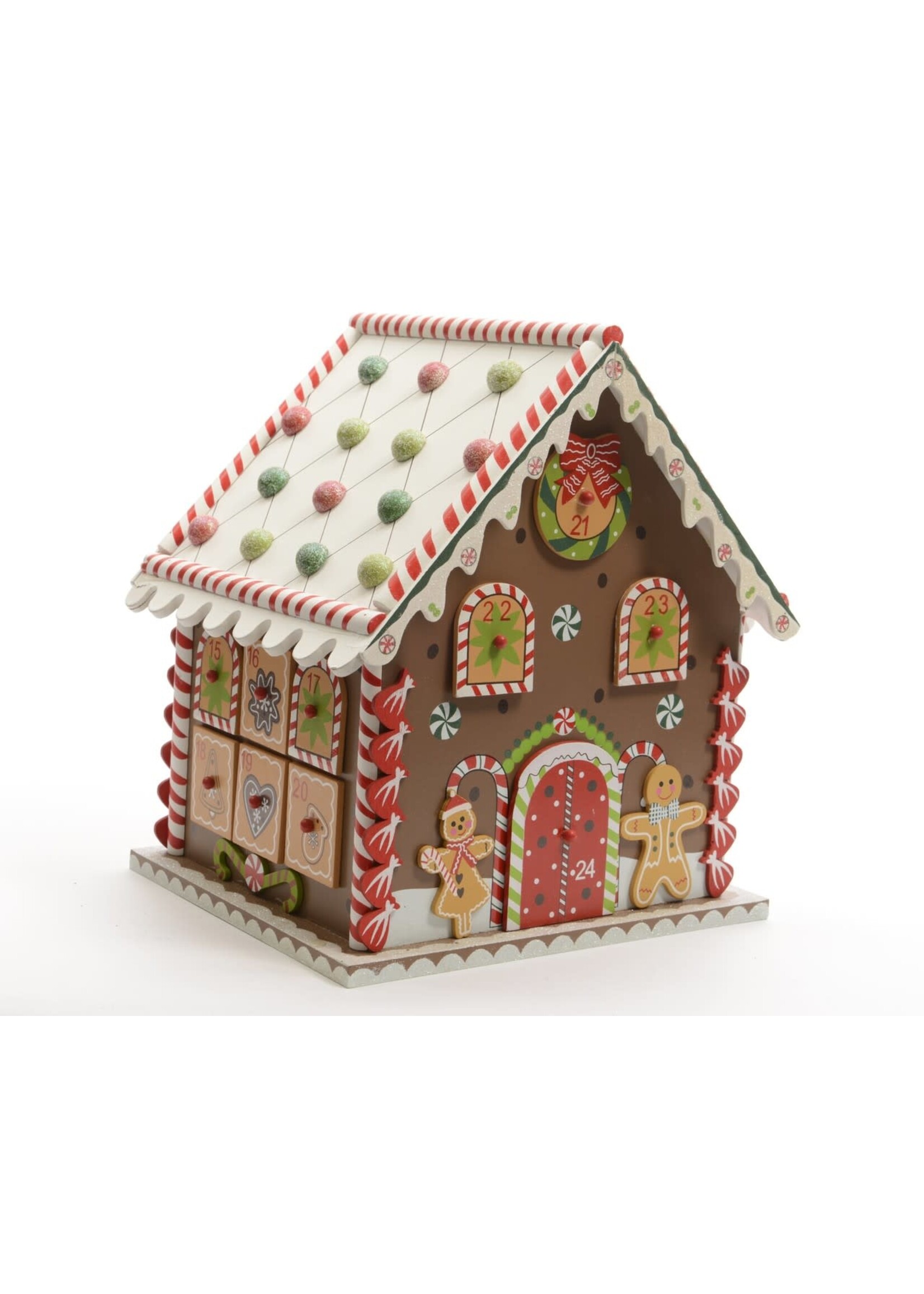 Decoris Gingerbread Cookie House Wooden Advent
