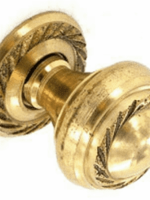 Securit Georgian Knob Brass x2 35mm S2604