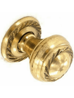 Securit Georgian Knob Brass x2 35mm S2604