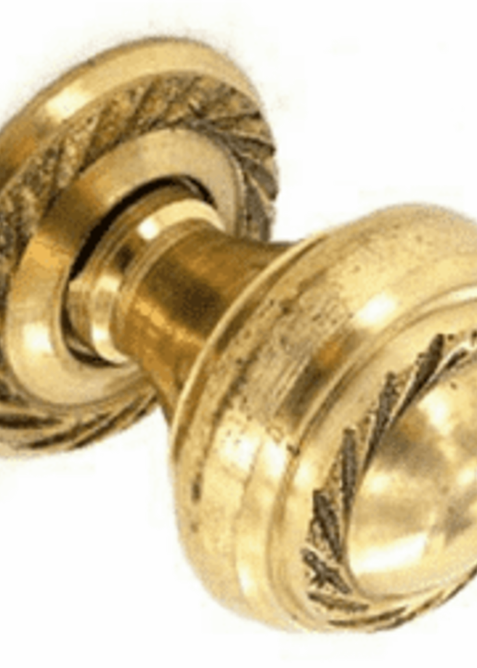 Securit Georgian Knob Brass x2 35mm S2604
