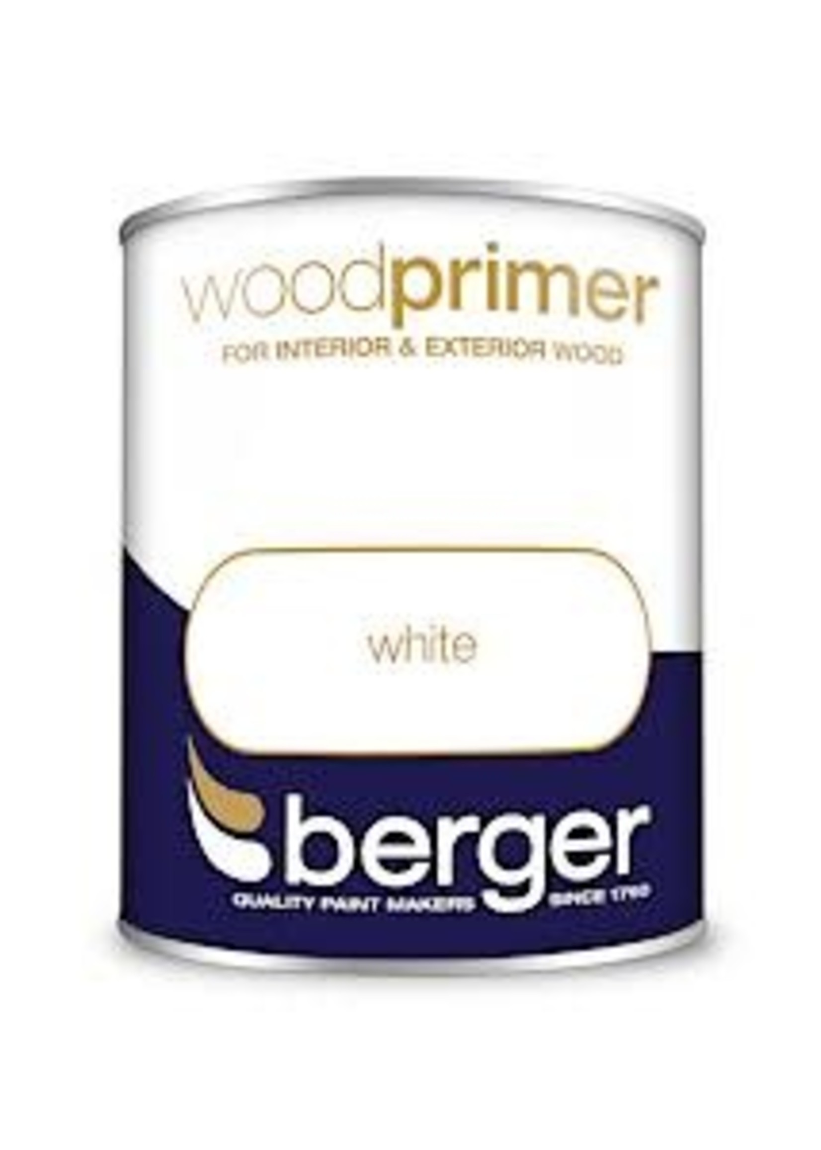 Crown Berger Wood Primer 750ml Pure Brilliant White