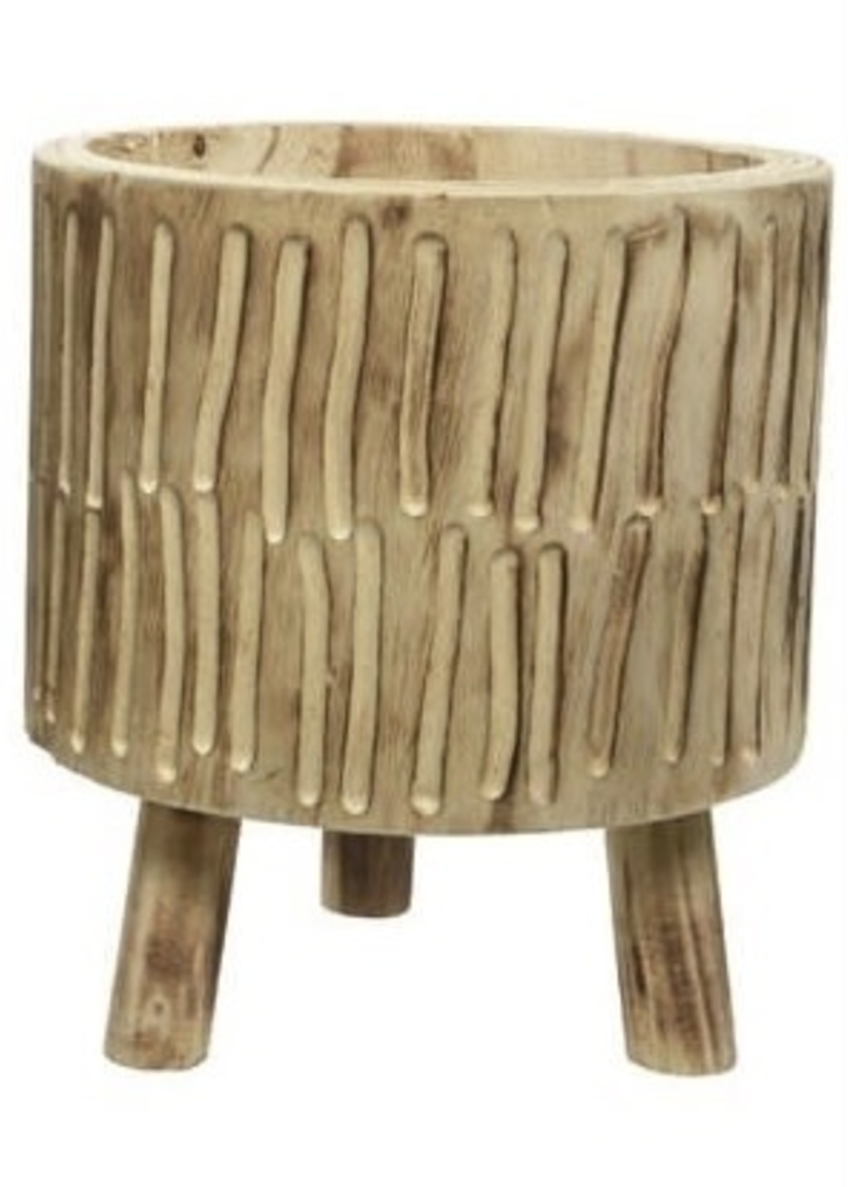 Kaemingk Kaemingk Wooden Round Planter