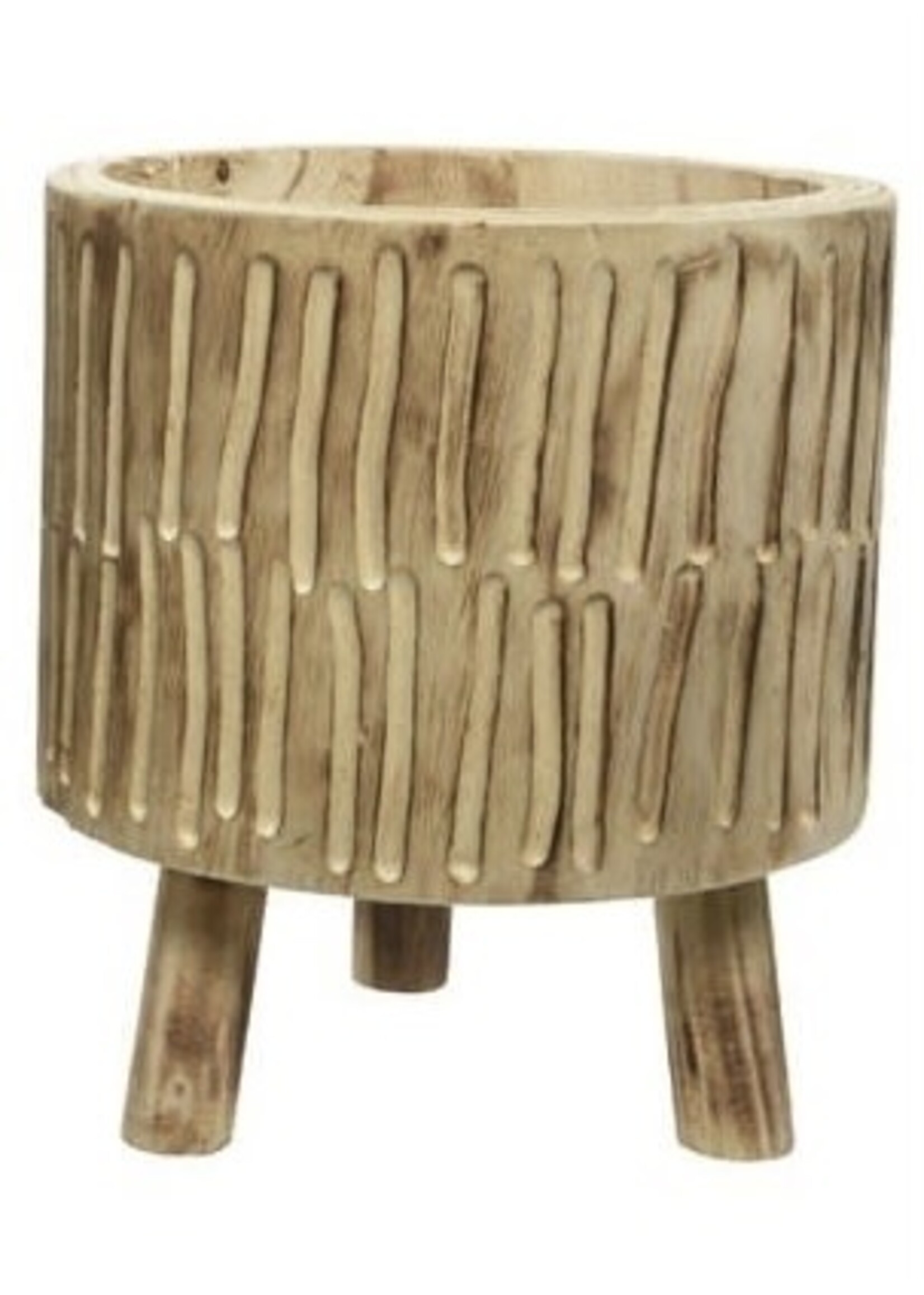 Kaemingk Kaemingk Wooden Round Planter