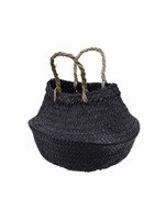 Kaemingk Black Basket With Handles Small 25x32cm