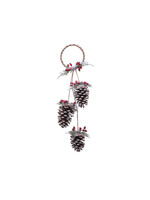 Kaemingk Hanging Set Of Pinecone With Berries