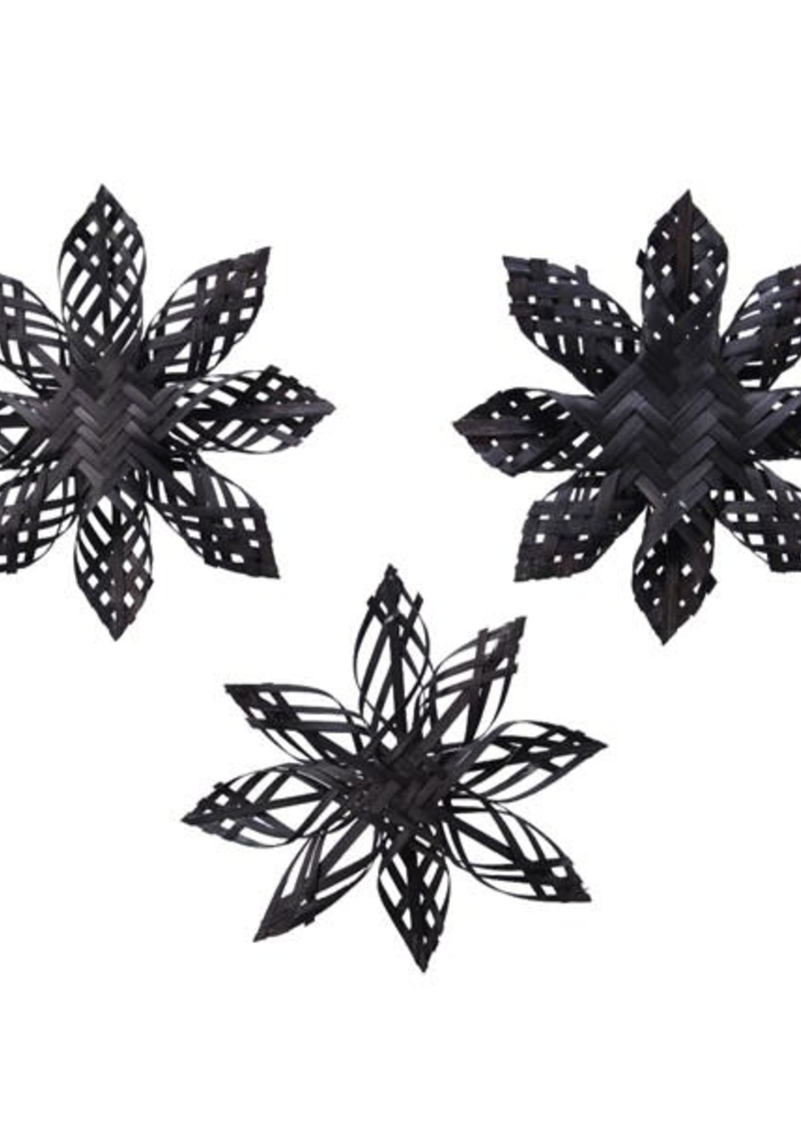 Decoris Woven Black Bamboo Star