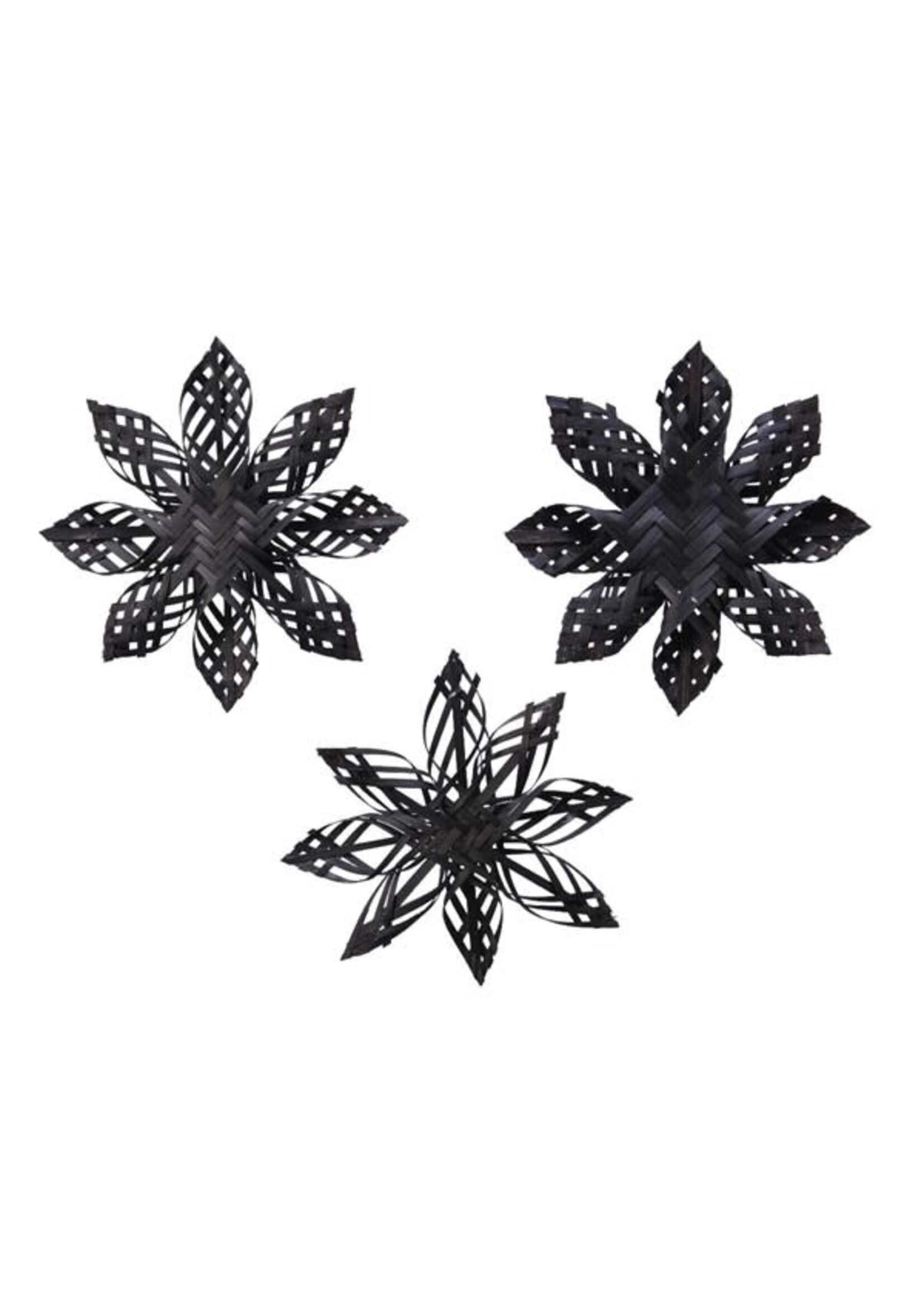 Decoris Woven Black Bamboo Star