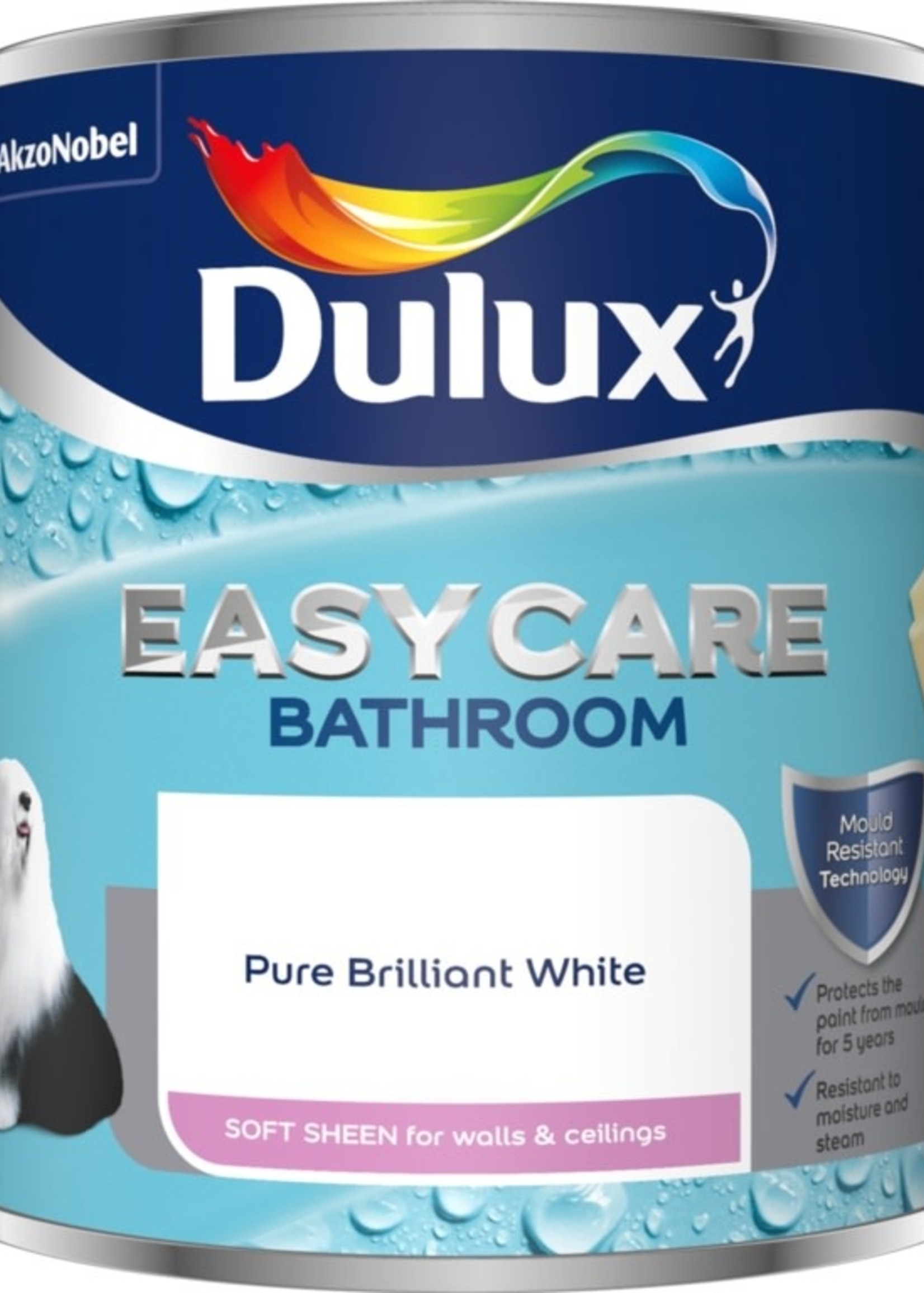 Dulux (Akzo Nobel) Dulux Easycare Bathroom Brilliant White soft sheen 2.5L