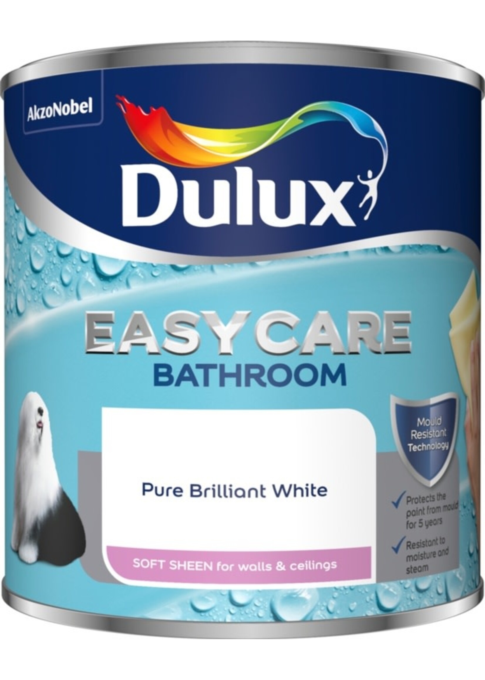 Dulux (Akzo Nobel) Dulux Easycare Bathroom Brilliant White Soft Sheen 2.5L
