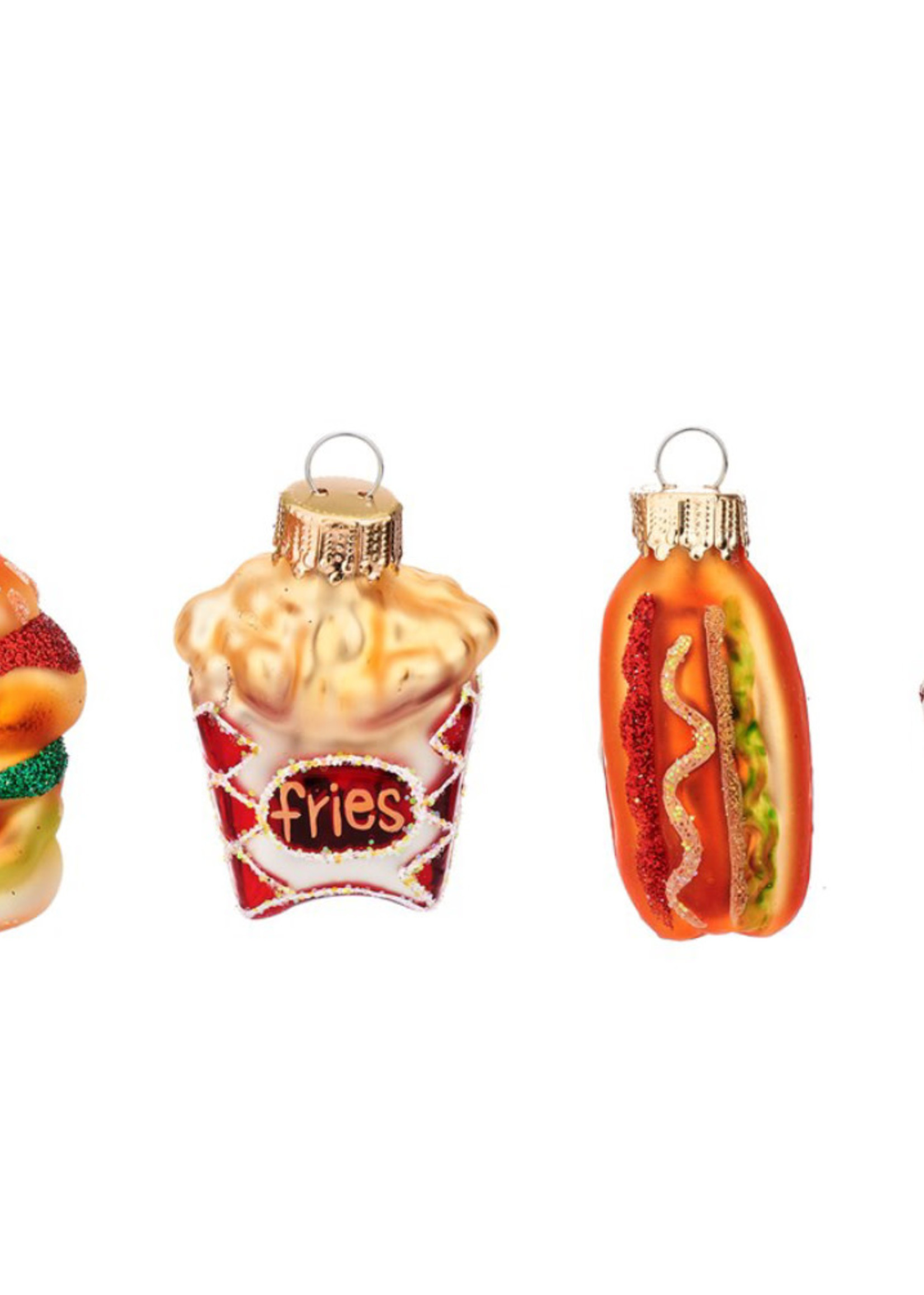 Sass & Belle Fast Food Baubles Set of 4