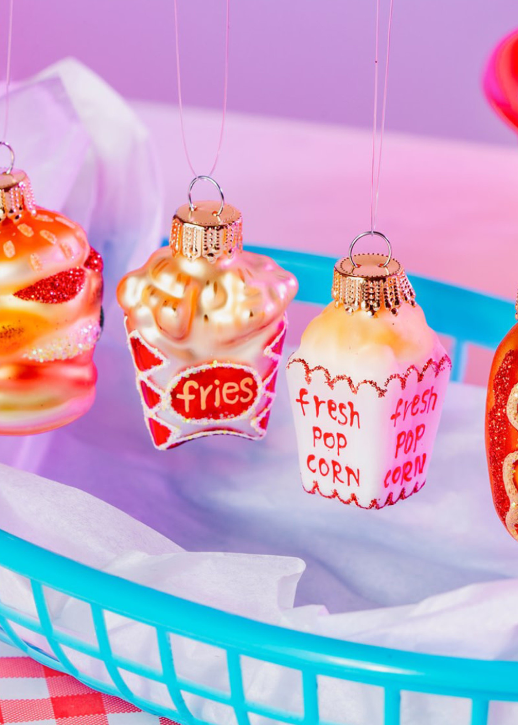 Sass & Belle Fast Food Baubles Set of 4