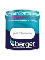 Crown Berger Kitchen and Bathroom Mid Sheen  2.5L Pure Brilliant White PBW