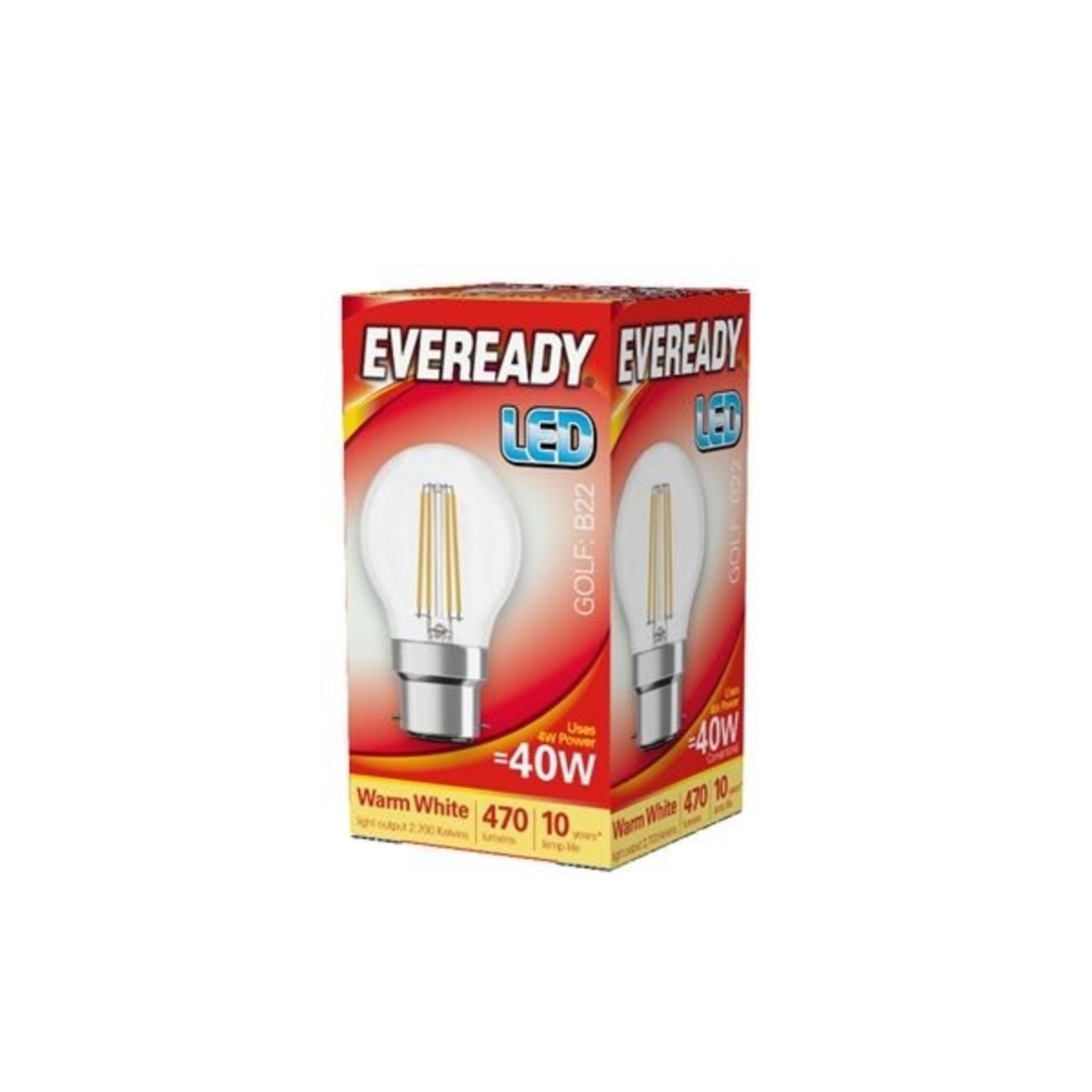 Eveready LED Filament Golf Bulb - Various Fittings