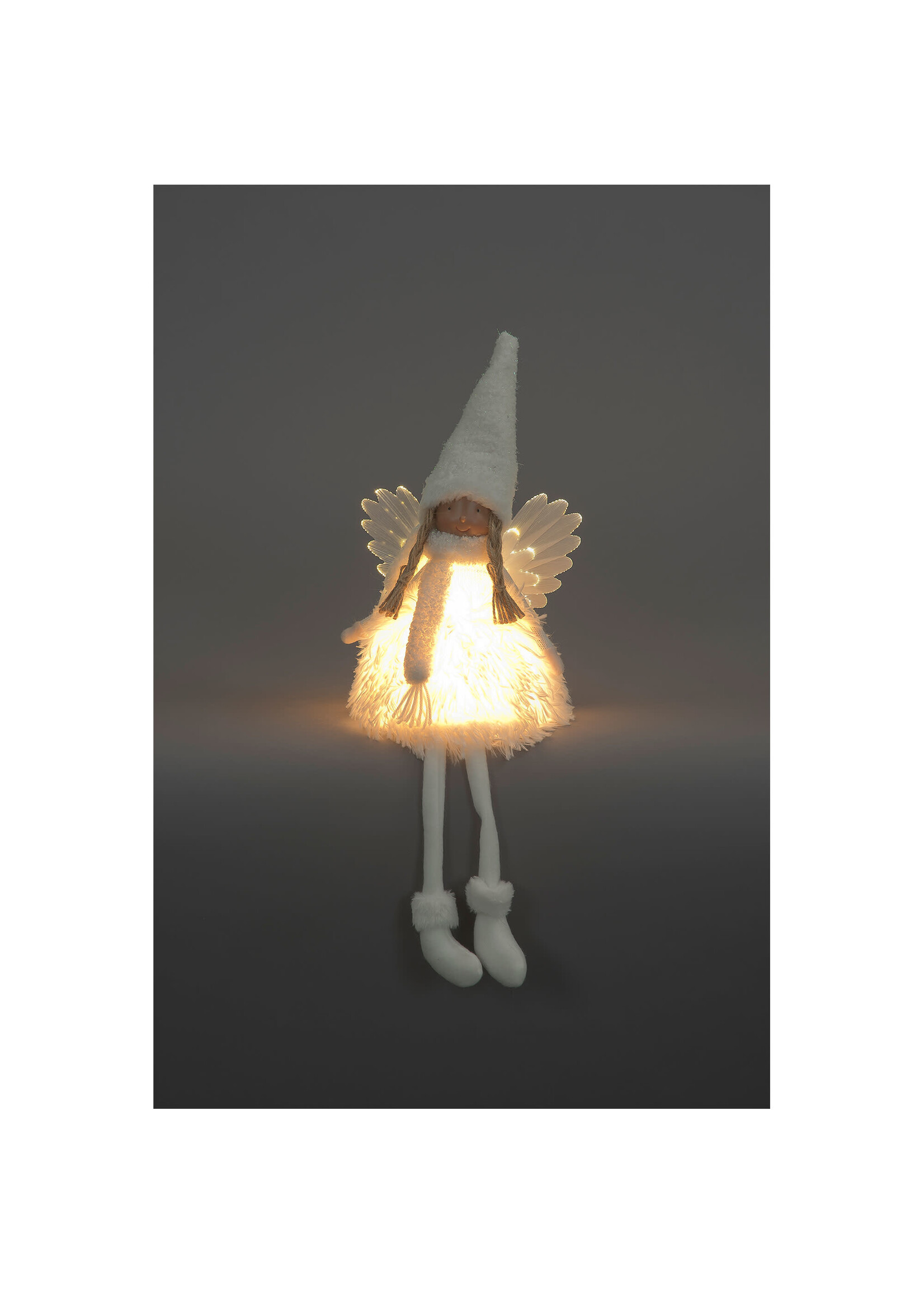 Snowtime Sitting Angel Fairy LED 50cm