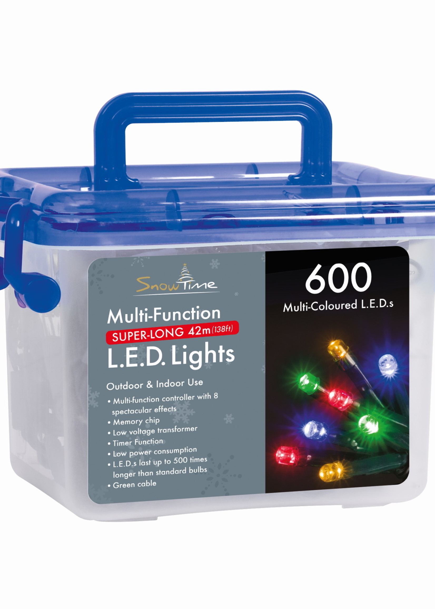 Snowtime Multi function 600 multi colour LED Lights