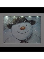 Snowtime The Snowman LED Wall art with timer 23 x 18cm