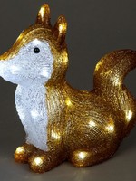 Snowtime LED Acrylic Fox plug in 28cm