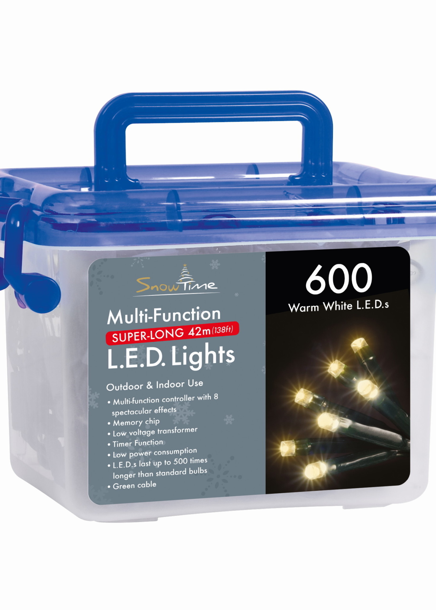 Snowtime Multi function 600 Warm White LED Lights