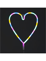 Snowtime Heart Rope Light Multi Coloured