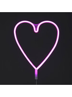 Snowtime Heart Rope Light Pink