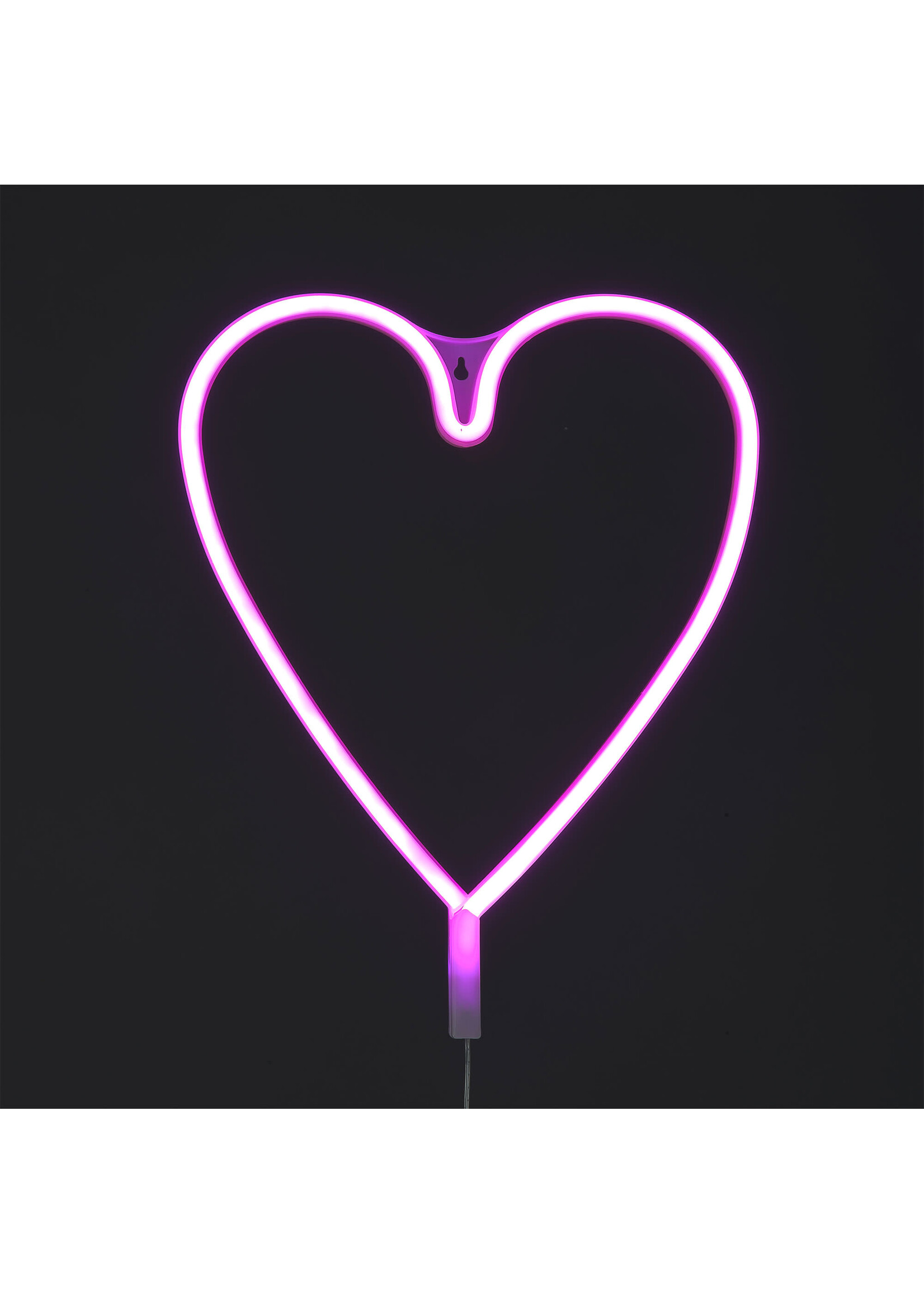 Snowtime Heart Rope Light Pink