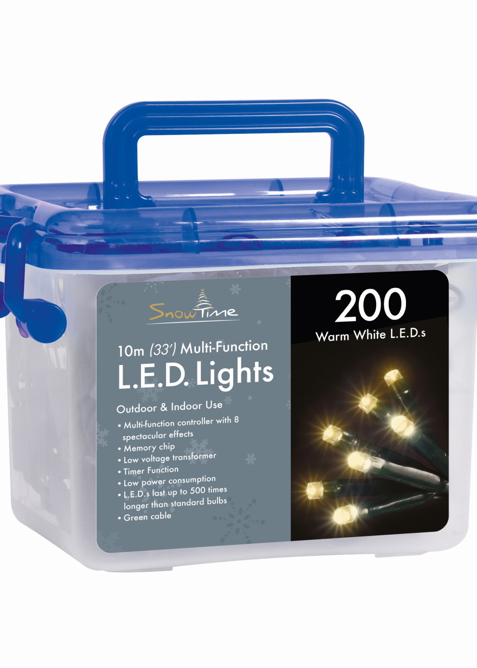 Snowtime Multi function 200 LED Lights - Warm White