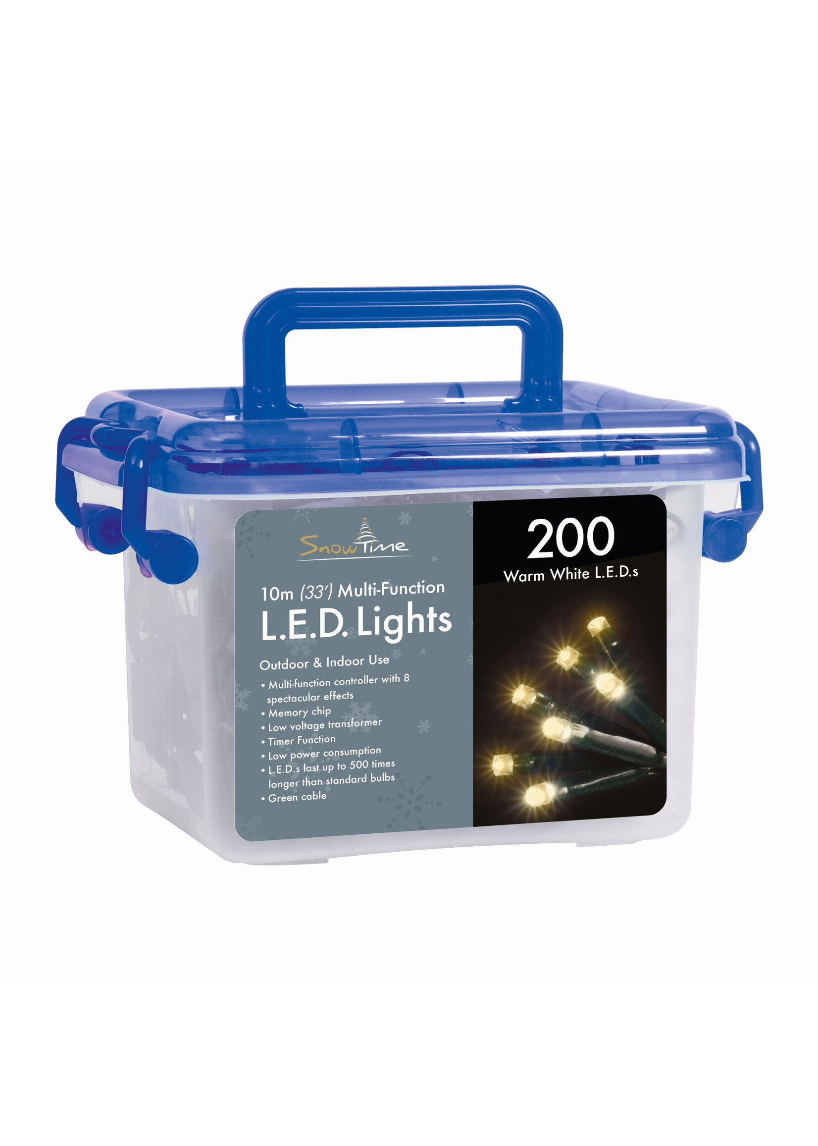 Snowtime Multi function 200 LED Lights - Warm White