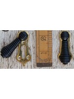 Cottingham Collection Escutcheon Beehive Ebony & Brass 2.25"/ 57mm