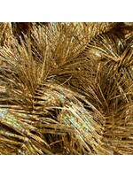 Kaemingk Tinsel Garland Shiny Gold/laser 4 Ply  75mm x 2.7m