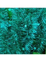 Tinsel Star garland Shiny 4ply - emerald 100mmx 2.7m