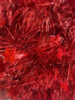 Tinsel Star garland Shiny 4ply 100mm x 2.7m - red/laser