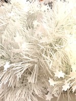 Tinsel Star garland Shiny 4ply 100mm x 2.7m - white