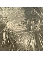 Tinsel Garland Shiny 4 Ply 75mm x2.7m - white