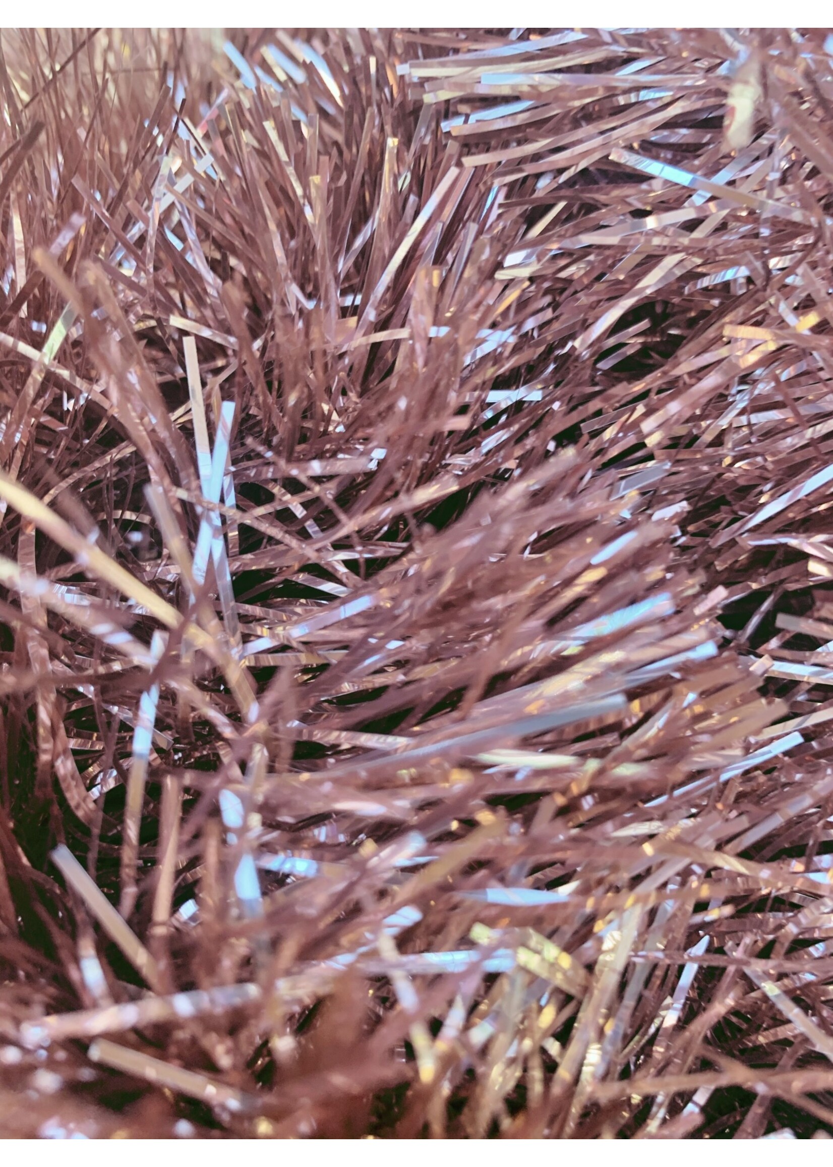 Kaemingk Tinsel Garland Pink (marble pink) 10x270cm