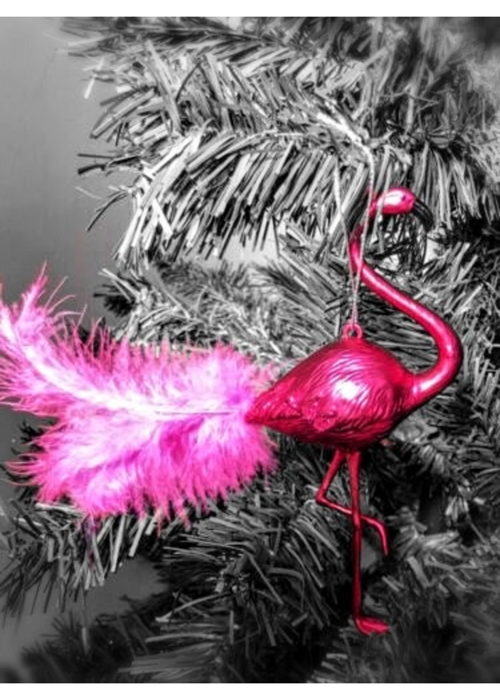 Decoris Pink Flamingo Hanging Bauble