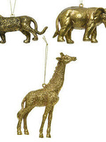 Kaemingk Hanging Gold Safari Animals - choice of 3 animals