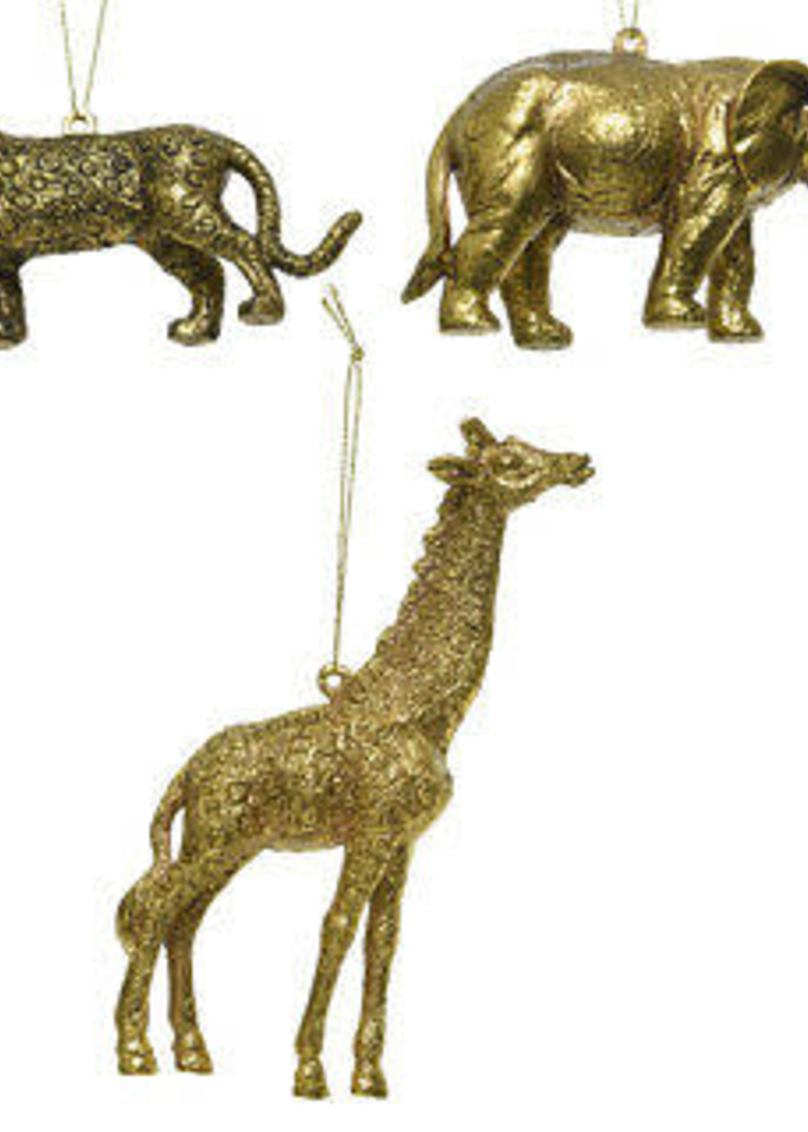 Kaemingk Hanging Gold Safari Animals - choice of 3 animals