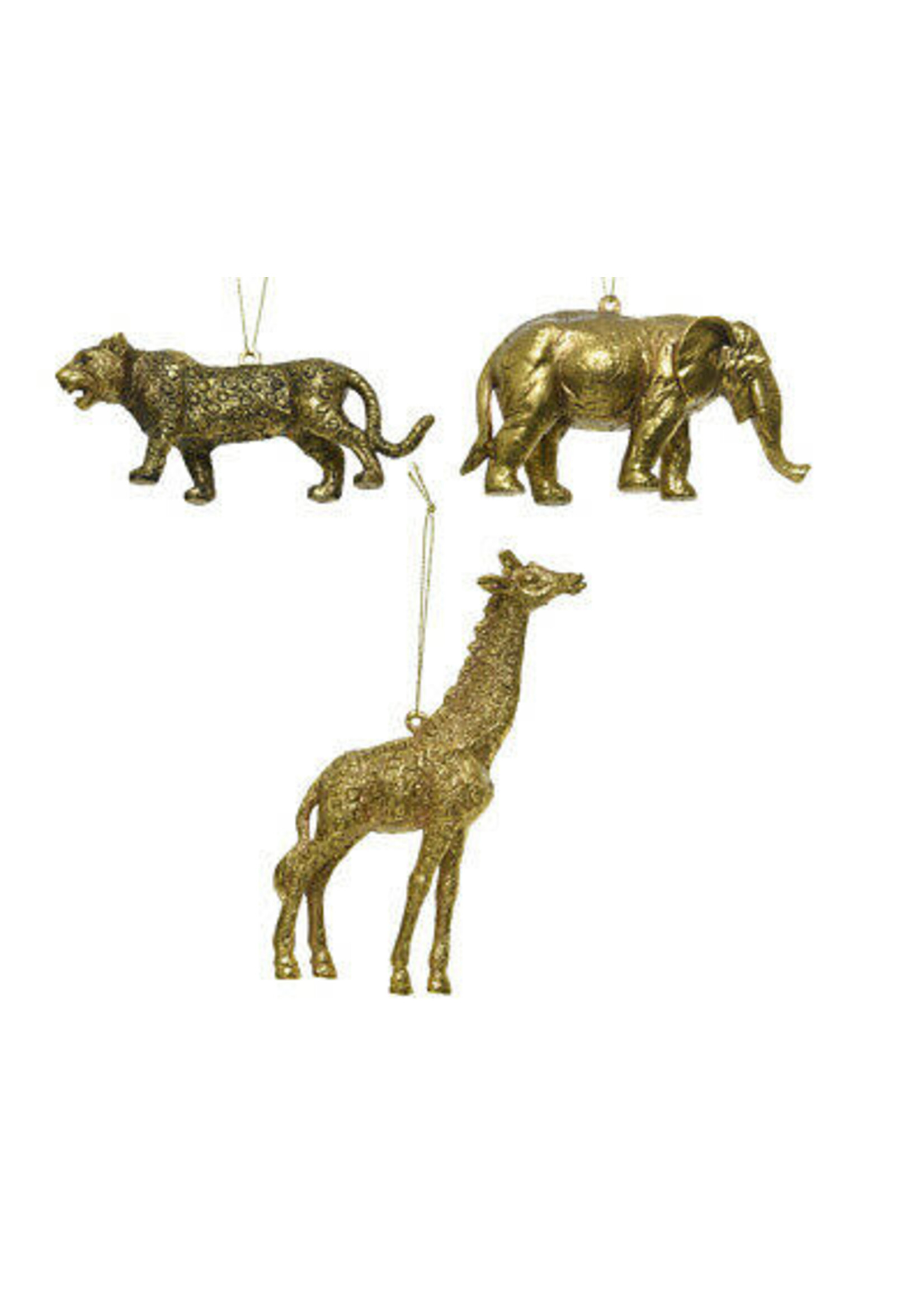 Kaemingk Hanging Gold Safari Animals - choice of 3 animals