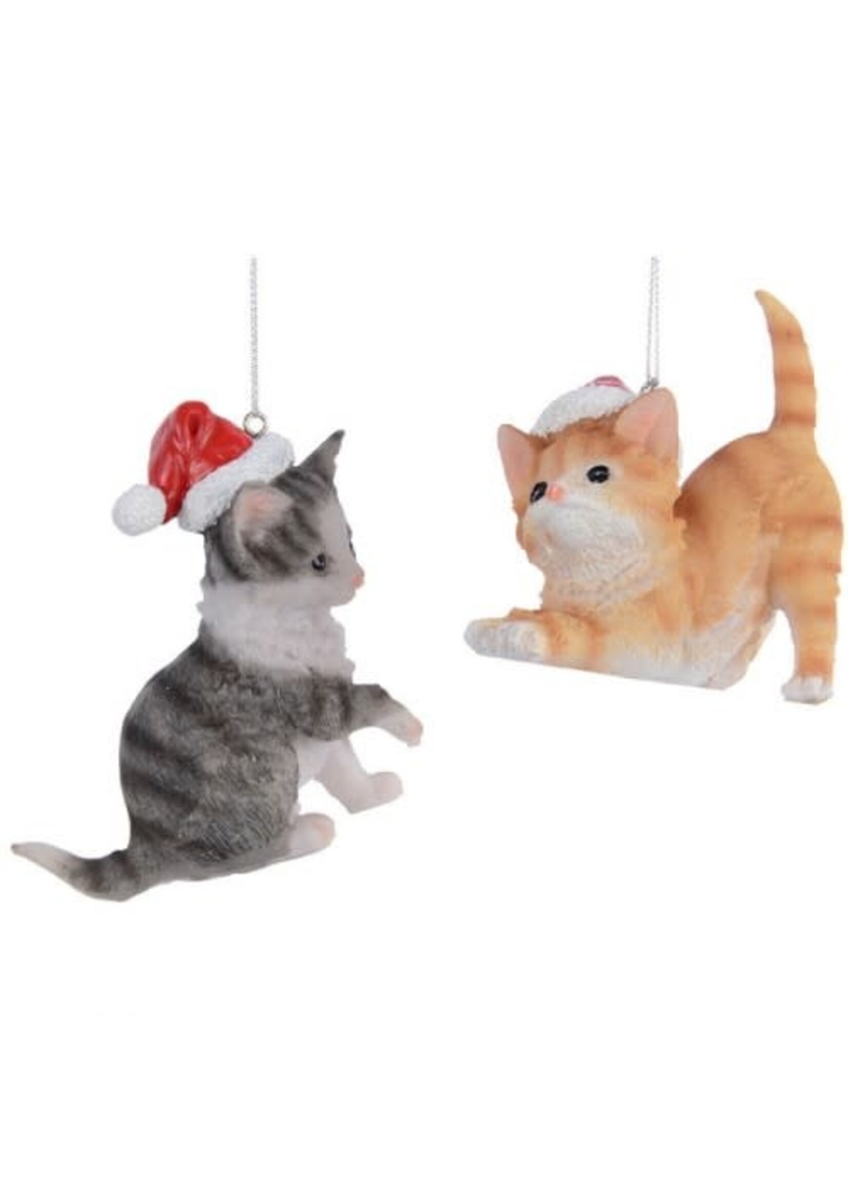 Kaemingk Cat Hanging - choice of ginger/white or black/white