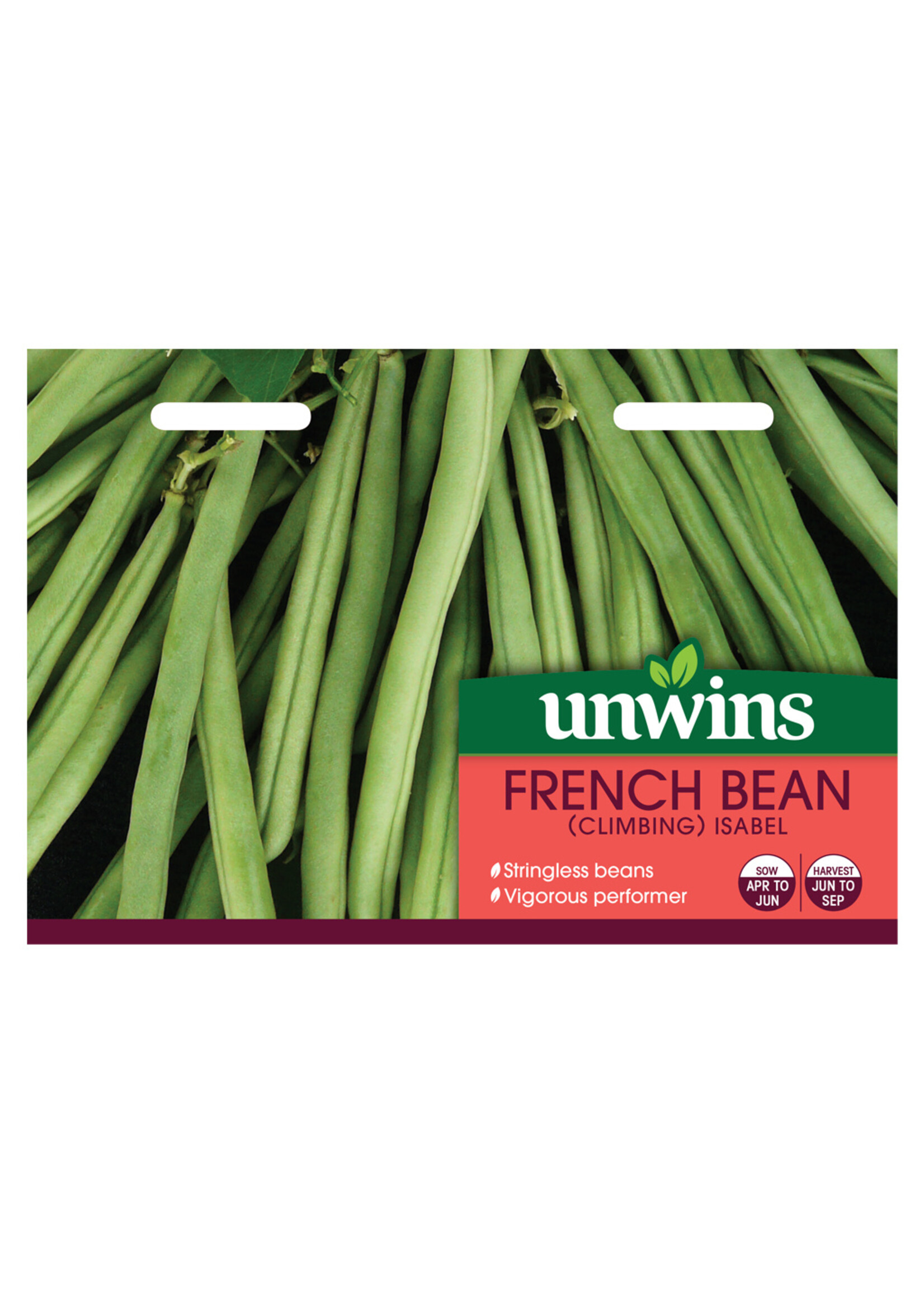 Unwins French Bean - (Climbing) Isabel