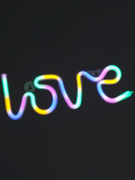 Snowtime Love Rope Light Multi Coloured